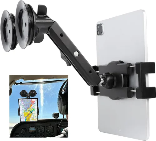 Miniatura 6 de Soporte de Tablet de Aluminio con Base de Doble Ventosa para Parabrisas de Coche/Barco, Soporte de Tablet Compatible con iPad Air 13" M2 (2024)