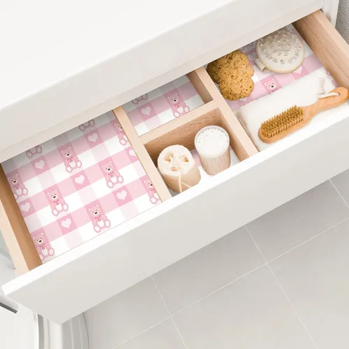 Miniatura 5 de Gersoniel 10 hojas de forros de cajones para aparadores, forros de cajones perfumados, papel perfumado no adhesivo para estantes fragantes del hogar