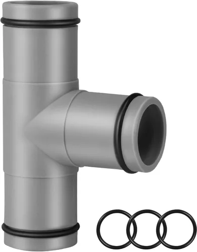 Conector de manguera de piscina para doble sello a prueba de fugas y flujo de agua estable, adaptador de manguera de piscina de junta en T de 1.25 a