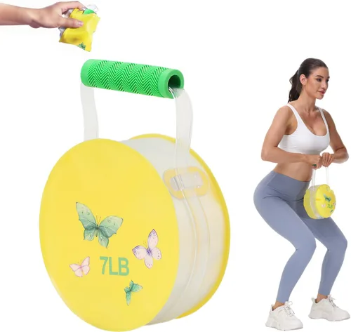 Miniatura 9 de Travel Dumbbells, Water Filled Dumbbells Set, Fitness Exercise Dice 7/10/15/20 lbs, Portable Fitness Equipment, Fun for Strength Training, Core