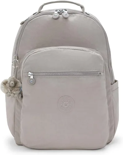Miniatura 12 de Kipling Seoul - Mochila grande metálica para portátil de 15 pulgadas, Agua (Aqua Flowers)