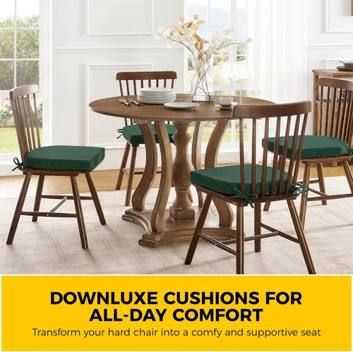 Miniatura 7 de downluxe Cojines para sillas de interior para sillas de comedor, almohadillas de espuma viscoelástica texturizadas suaves y cómodas para sillas