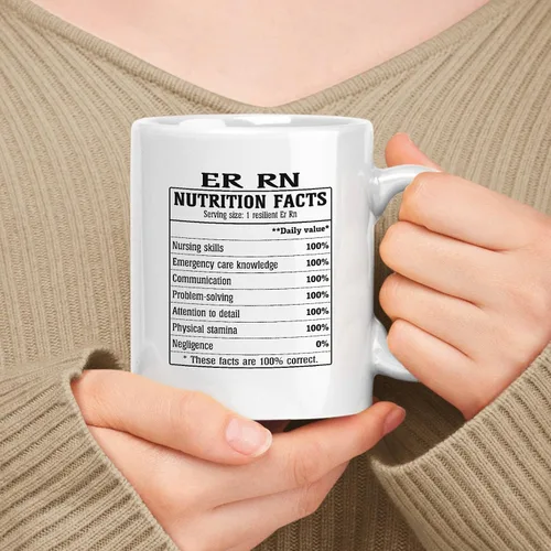 Miniatura 82 de Employee Apreciation Gift For Administrator Información nutricional, White 11oz Ceramic Mug