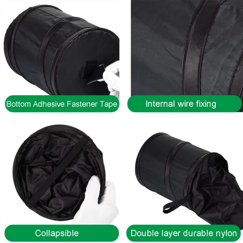 Miniatura 5 de Boao Bolsa de basura para automóvil, contenedor de basura portátil, plegable, a prueba de agua, cubo de basura para automóviles (1 unidad)