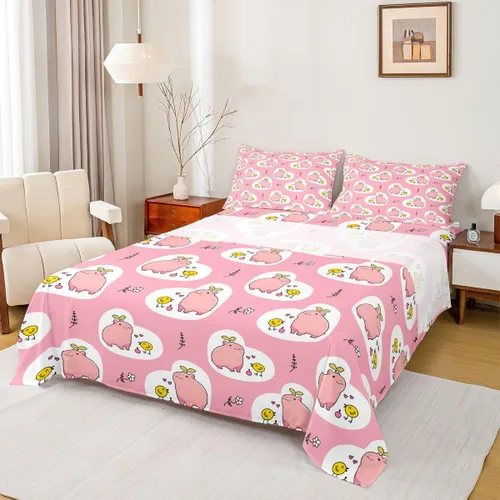 Miniatura 26 de Capybara - Juego de sábanas de regalo tamaño individual, juego de sábanas de decoración de animales kawaii Capybara para decoración de habitación
