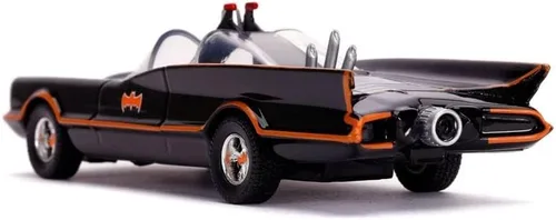 Miniatura 7 de Jada Toys DC Comics 1:32 Classic TV Series 1966 Batmobile - Coche fundido a presión con figura de Batman, juguetes para niños y adultos