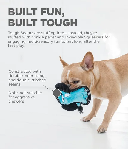Miniatura 4 de Outward Hound Tough Seamz - Juguete de peluche para perro, pequeño