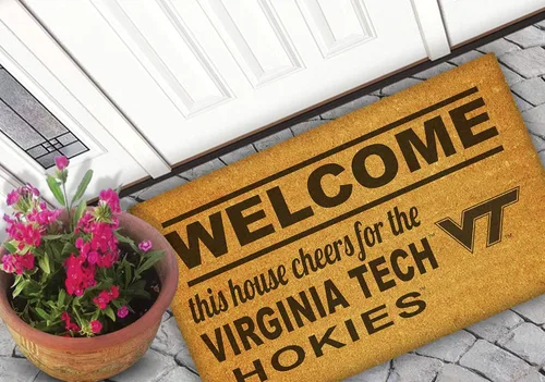 Miniatura 2 de KH Sports Fan Virginia Tech Hokies - Felpudo de bienvenida de fibra de coco, 18 x 30 pulgadas, alfombra de exterior Hokies; muestra tu espíritu