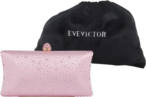 Miniatura 6 de Evevictor Women Handbags Rhinestone Party Prom Wedding Bride Evening Bags Crystal Party Clutch Purse