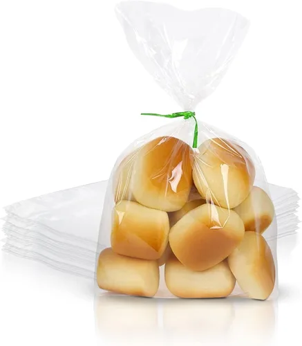Miniatura 12 de Bolsas de plástico transparente para embalaje, bolsas de polietileno con fuelle de 5 x 4 x 18 pulgadas, bolsa transparente de LDPE de 1 mil