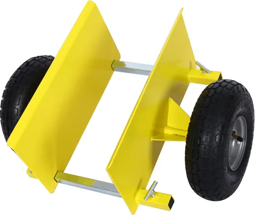 Miniatura 11 de Plataforma de panel resistente, muñecas de puerta ajustables con ruedas, 2 ruedas neumáticas de 10 pulgadas, rodamiento de carga de 600 libras