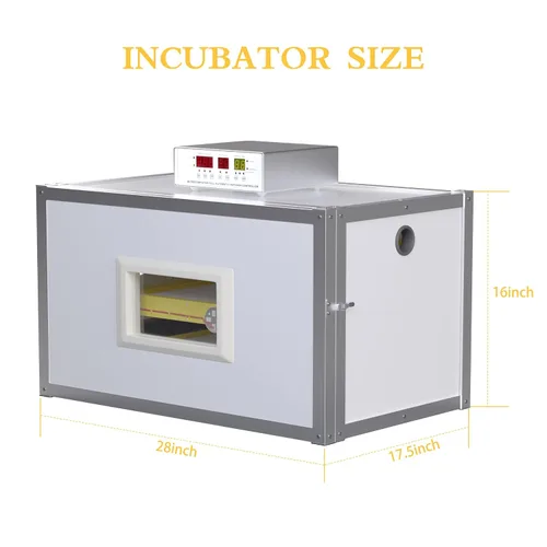 Miniatura 2 de Incubadora de huevos, incubadora de huevos de granja con giro automático de huevos y control de humedad, máquina industrial de crianza de pollo