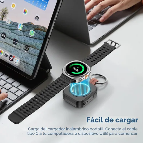 Miniatura 6 de para Cargador de Samsung Galaxy Watch, Cargador Portátil de 1200 mAh para Samsung Galaxy Watch 8/8 Classic/7/Ultra/6/6 Classic/5/5 Pro/4/3, Active