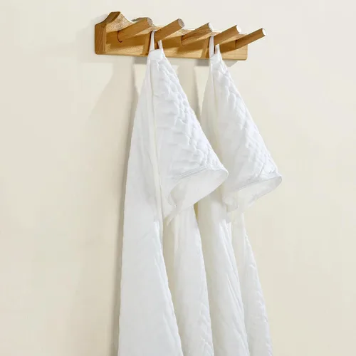 Miniatura 17 de Toallas de bebé con capucha para recién nacido, 35 x 35 pulgadas, paquete de 3 toallas de baño 100% algodón de muselina para bebé, toallas de playa