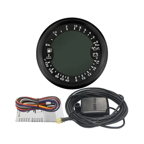 Miniatura 4 de ELING Velocímetro GPS Multifuncional con Tacómetro, Medidor de Horas, Temperatura del Agua, Nivel de Combustible, Presión de Aceite, Voltímetro 12V