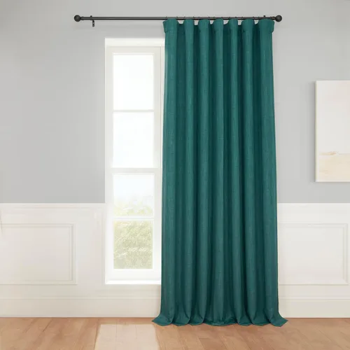 Miniatura 51 de HPD Half Price Drapes - Cortinas de lino sintético para sala de estar (2 paneles) - 100 pulgadas de ancho x 84 pulgadas de largo - Cortinas