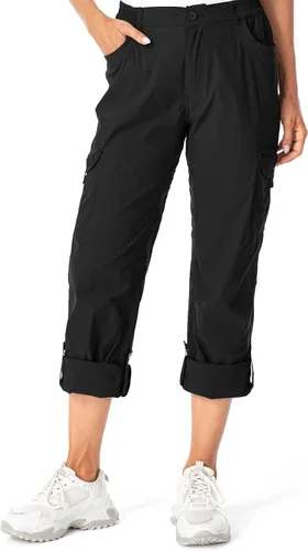 Miniatura 3 de Pantalones tipo cargo enrollables para mujer impermeables ligeros de secado rápido bonitos bolsillos