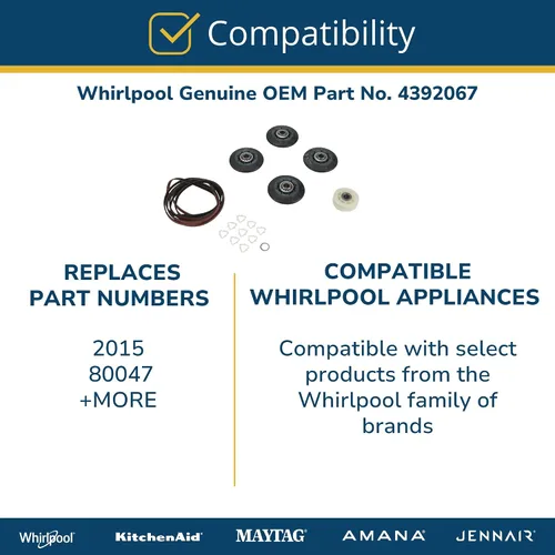 Miniatura 3 de Whirlpool 4392067 kit de reparación para secador