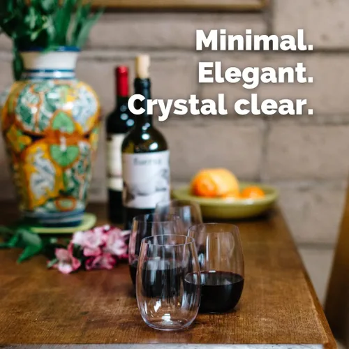 Miniatura 4 de Copas de vino de una pieza, Crystal Clear