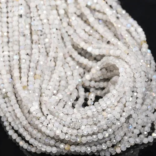 Miniatura 60 de 180 piezas 2mm Cuentas de piedras preciosas de turquesa africana natural facetada redonda suelta para hacer joyas