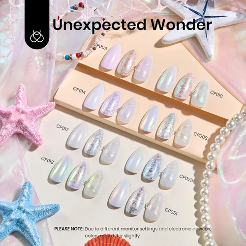 Miniatura 2 de Beetles - Polvo cromado para uñas, efecto espejo metálico, holográfico aurora, sirena perla, brillantina, polvo cromado para uñas de gel, manicura