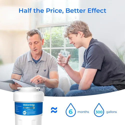 Miniatura 9 de Waterdrop Alkaline WD-F13 Reemplazo para GE® MWF®, SmartWater® MWFP, MWFINT, MWFA, GWF, HDX FMG-1, GSE25GSHECSS, WFC1201, RWF1060, Mejora pH Filtro