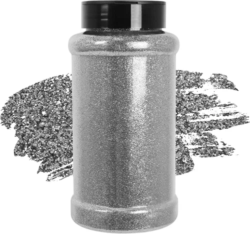 Miniatura 48 de Purpurina blanca ultrafina, 16 oz (1 lb), purpurina fina para manualidades de resina, uñas, vasos, slime, cosméticos y decoración de festivales