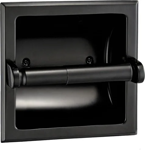 soporte empotrado para papel higiénico, construcción metálica - soporte de montaje incluido, variación