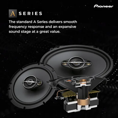 Miniatura 2 de Pioneer A-Series Standard TS-A1671F - Altavoces de 3 vías de 6.5 pulgadas (Par) - 320 W máximo, sonido equilibrado + agudos suaves, graves