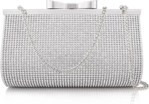 Miniatura 2 de Sumnn Bolsa de mano de noche, cóctel, graduación, diamantes de imitación brillantes, para novia y dama de honor, boda, fiesta, formal, para mujer