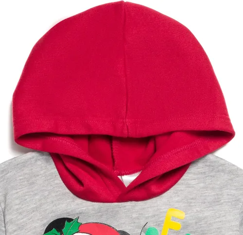 Miniatura 5 de Disney Mickey Mouse - Conjunto de sudadera con capucha y pantalones navideños de forro polar para recién nacidos a niños grandes (0-3 meses - 14-16)