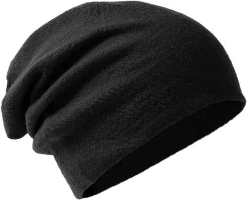 Villand Gorro de lana merino 100% para mujeres y hombres con bolsa de regalo, sombrero de lana de doble capa, gorro de esquí de punto para invierno