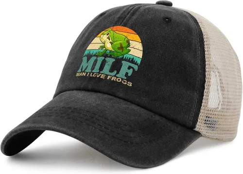 Miniatura 2 de Sombrero de ranas Hombre I Love Frogs Sombrero Hombres Gorra de béisbol Gorras ajustables