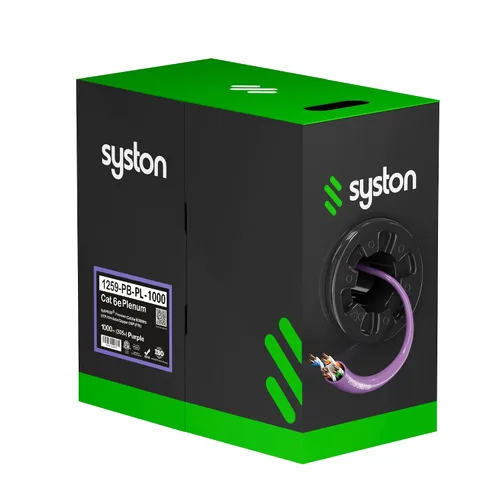 Miniatura 38 de Syston Cable Technology Cable de Internet Ethernet Cat6e – 10 pies, 600 MHz 23AWG de alambre de cobre sólido desnudo apto