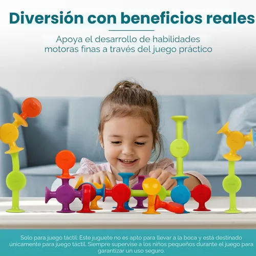 Miniatura 7 de BUNMO Juguetes de baño de succión - Conecta, construye, crea - Juguetes de baño - Horas de diversión y creatividad - Habilidades motoras finas