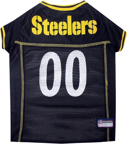Miniatura 52 de Camiseta para perro de los New Orleans Saints, de la NFL, talla: L, el mejor atuendo de camiseta de fútbol americano para perros o gatos, con Santos