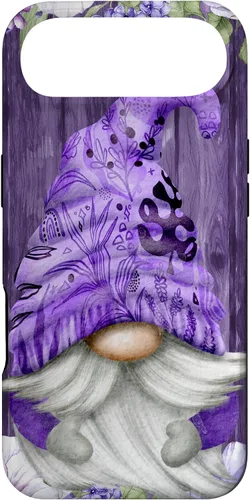 Miniatura 27 de Cute Purple Aesthetic Anemones Flower Pattern Lavender Gnome Case for iPhone 17