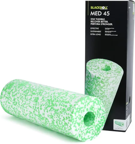 BLACKROLL - Rodillo de espuma MED o MED 45, ideal para liberación de puntos de activación miofascial y masaje de espalda, para yoga, ejercicio,