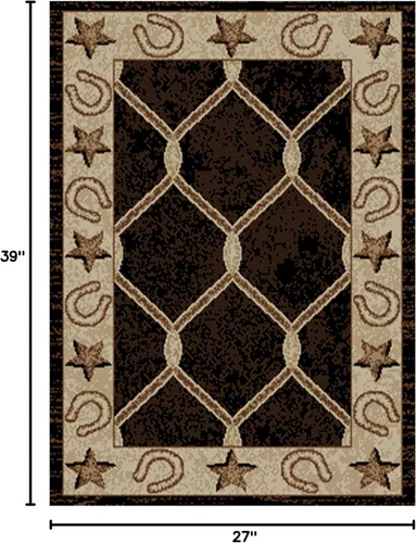 Miniatura 2 de Mayberry Rug HS6483 2X3 Midnight Trail Alfombra negra