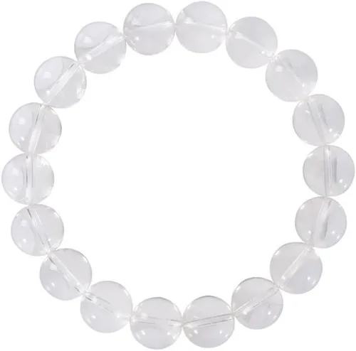 Adabele 1pc Natural Stretch Gemstone Bracelet 8mm (0.31") Bead 7" to 8.5 inch Healing Crystal Energy Quartz Chakras Jewelry Women Men Girl Birthday