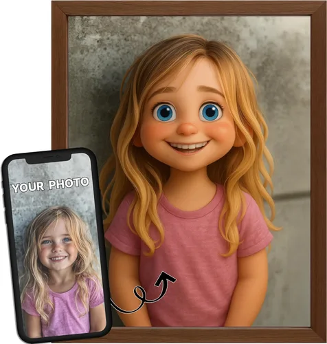 Miniatura 16 de Convierte tu foto en un retrato de estilo de dibujos animados 3D, obra de arte personalizada única, personaje personalizado de parejas, familia