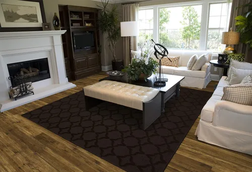 Miniatura 49 de Garland Rug Sparta - Alfombra antideslizante de polipropileno de 2 pies x 12 pies, color negro, ideal para salas de estar y pasillos, elegante