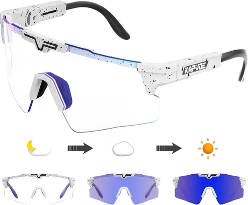Miniatura 10 de KAPVOE Gafas de ciclismo fotocromáticas Gafas de sol deportivas de bicicleta de montaña Gases transparentes MTB Gafas hombres mujeres Bicicletas