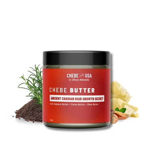 ChadianChebe - Mantequilla para el crecimiento del cabello (8 onzas) | Auténtica mantequilla africana para cabello grueso y largo | Crema reparadora