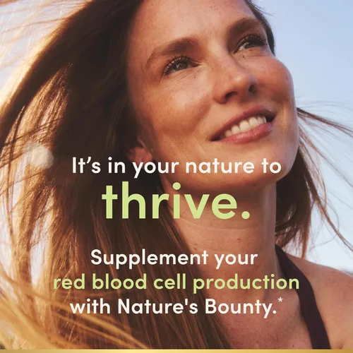 Miniatura 4 de Nature's Bounty Gentle Iron Cápsulas de 28 mg con vitamina C, ácido fólico, suplemento de hierro de vitamina B-12, sin OMG, sin gluten, 90