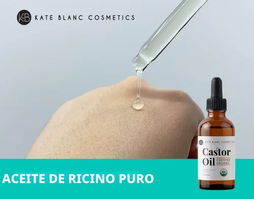 Miniatura 6 de Kate Blanc Cosmetics Aceite de ricino orgánico para cabello, pestañas, cara, piel (2 onzas), 100% puro, prensado en frío, aceite para el cabello