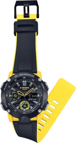Miniatura 4 de Casio Reloj analógico digital de cuarzo para hombre con correa de resina GA-2000-1A9ER, Pulsera