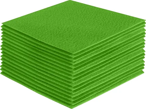 Miniatura 220 de FabricLA Hojas de fieltro acrílico para manualidades, cuadrados de fieltro precortados suaves de 4 x 4 pulgadas (3.9 in x 3.9 in), utiliza hojas