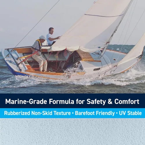 Miniatura 2 de TotalBoat TotalTread - Pintura antideslizante para cubierta, revestimiento de tracción antideslizante de grado marino para barcos, madera, fibra