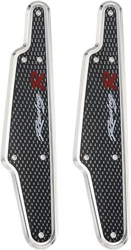 JSCARLIFE 1 par de limpiaparabrisas de coche con soporte para parabrisas, limpiaparabrisas con alerón (Negro/2)